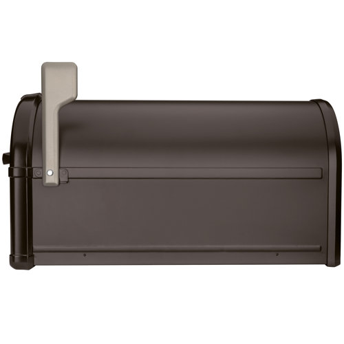 Architectural Mailboxes Hillsborough Steel Post Mounted Mailbox with Closure & Reviews